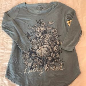 Long sleeve flower top